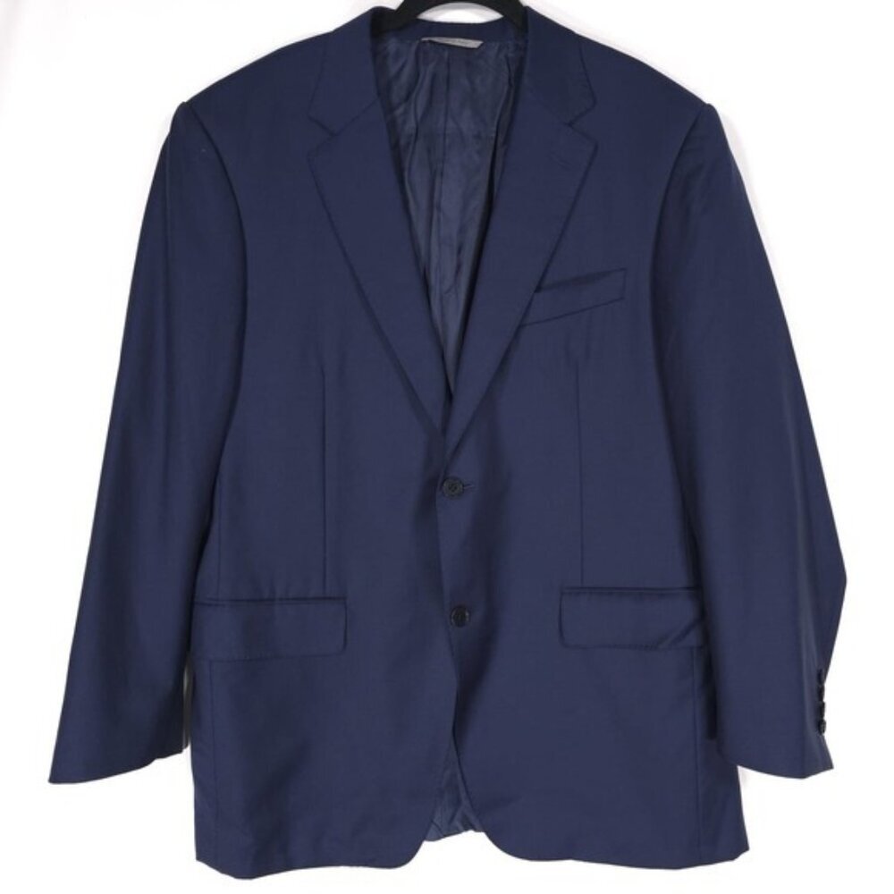 NWOT CANALI Blazer 38R Navy 100% Wool Made in Italy 🇮🇹 2-Button Sport‎ Coat
